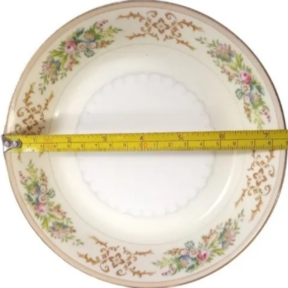 (3) Vintage MEITO China Hand Painted Floral Swag 7.5" Salad Soup Pasta Bowls - Picture 9 of 9